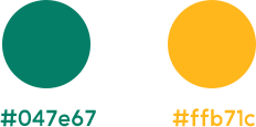 #047e67 #ffb71c